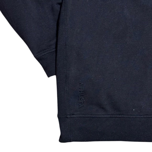 ATHLETA Women's Forever Fleece 1/4 Zip Sweatshirt - Black, Large - Picture 5 of 8